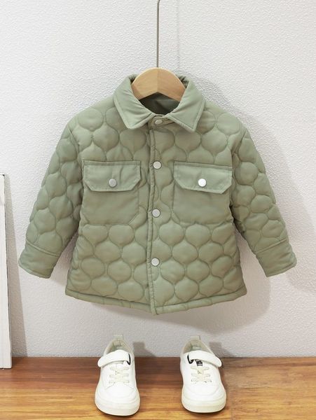 

toddler boys flap pocket button up onion quilted coat she, Blue;gray