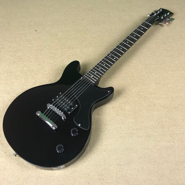 

studio black electric guitar p90 pickups rosewood fingerboard same of the pictures