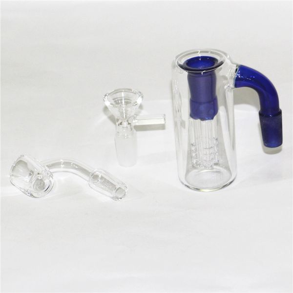 Narghilè Glass Reclaim Catchers raccoglicenere fatto a mano per bong d'acqua dab rig con 4 adattatori per raccoglitore di recupero olio maschio perc 14mm