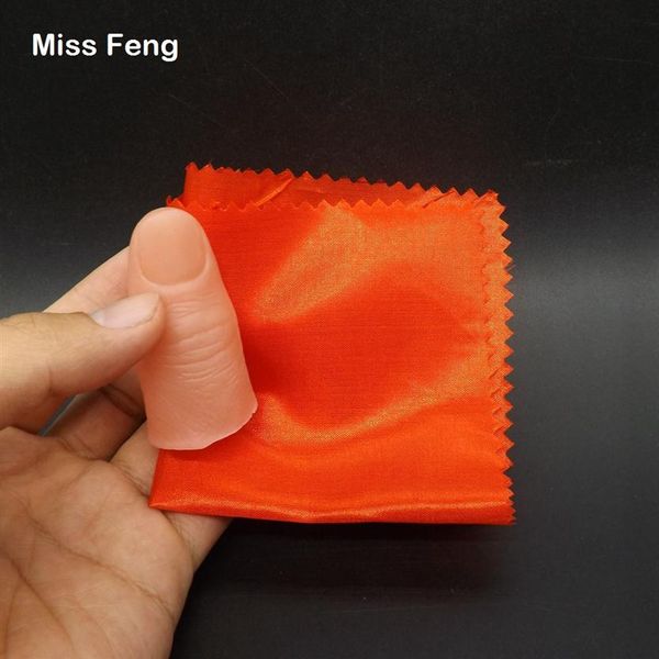 

simulation magic thumb soft fake finger disappear cloth magic tricks prop educational teaching toy kid game255c