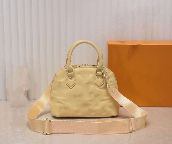 

luxurys women designer shell bag embroidery thread embossing genuine leather classic ladies handbag women cossbody purse handbagsshoulder wa