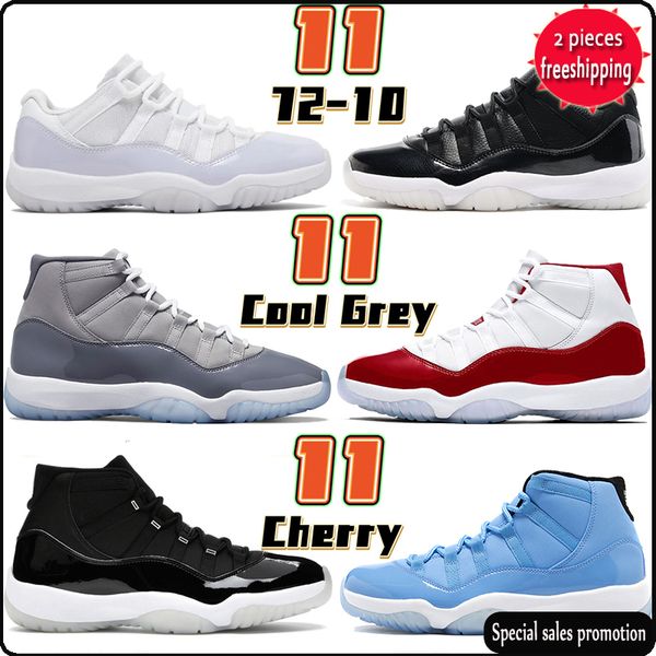 

2022 jumpman 11s men basketball shoes cherry cool grey animal instinct 25th anniversary bred pure violet concord mens women 11 citrus traine, Black