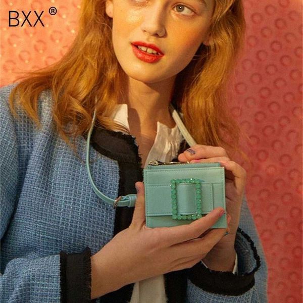 

[bxx] women single shoulder crossbody bag all-match flap 2020 chic design diamonds mini pu leather purse female chest bag hg175 o8tg#