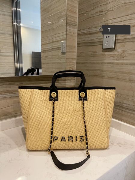

stripes woman designer shoulder bag woven diamond embroidery bag one shoulder carrying beach travel channel bags super capacity