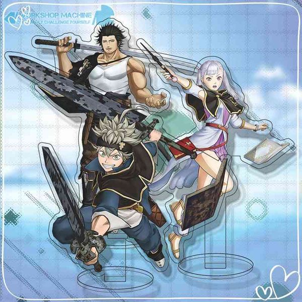 Black Clover Anime Manga Charaktere Cosplay Acrylständer Modelltafel Schreibtisch Innendekoration Standee Geschenk Paar Puppe 15 cm AA220318