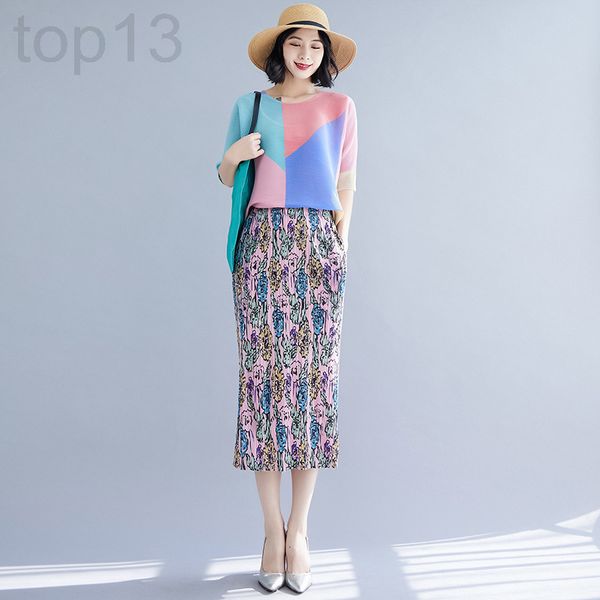

women's t-shirt designer t-shirt three house pleated fashion bat sleeve loose large print short 3z5b, White