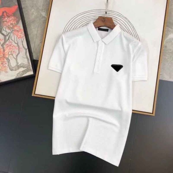 

22ss mens polo shirt designer man tennis golf polos boy male collar tee slim fit black white solid colors short sleeved oversize big 4xl on, White;black