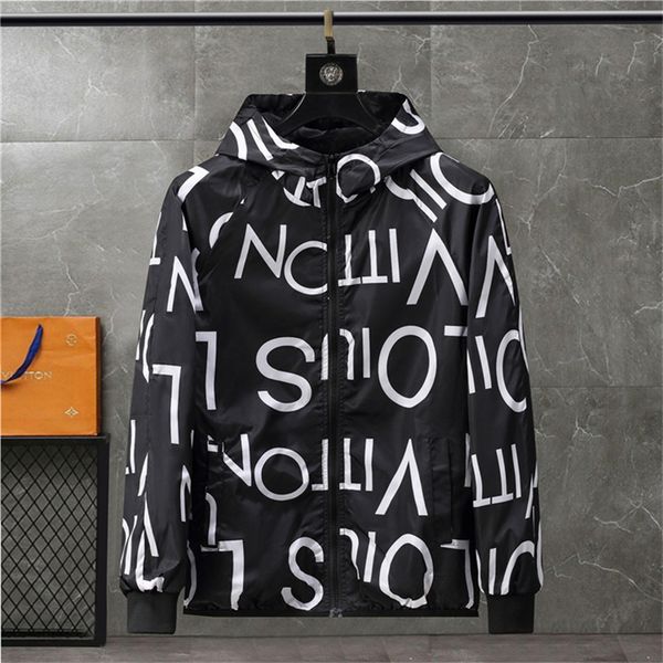 

designer monclair hoodies mens winter jackets clothing france brand bomber windshield biker jacket american outerwear coat fashion hombre ca, Black