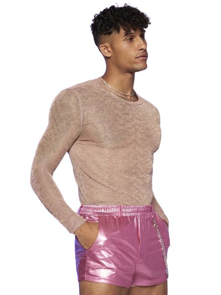 

men solid round neck tee 90ws#, White;black