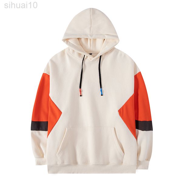 

lente mannen truien sweatshirt harajuku hip hop losse hoodie heren streetwear 2022 japanse koreaanse hoodie mannen l220730, Black