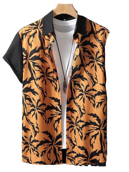 

men random graphic print shirt without tee o01d#, White;black