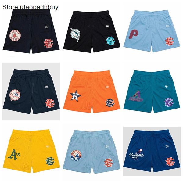 

wholesale mens shorts eric emanuel ee fitness bodybuilding summer gyms male breathable mesh quick dry sportswear jogger beach casual zfs5, White;black