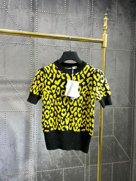

women's t-shirt designer cd family leopard print new for women in spring and summer kbud, White