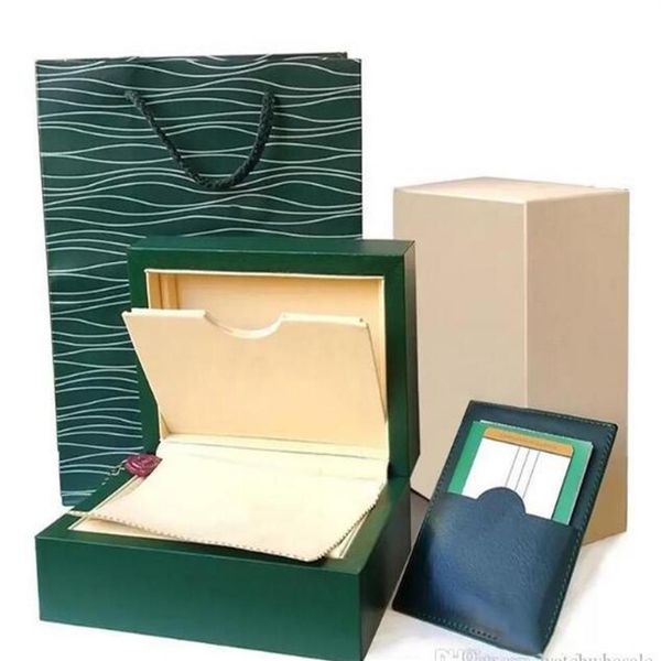 

luxury mens for rolex watch wooden box original inner outer woman watches boxes papers gift bag men wristwatches designer movement214b, Black;blue