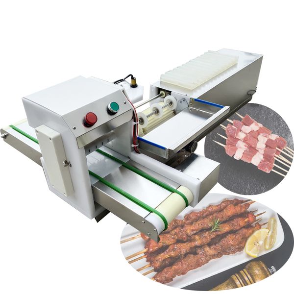 Barbecue stringer máquina elétrica em aço inoxidável espetos de mesa