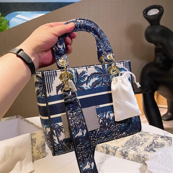 

r fashion bags paris classic canvas lady tote bag dlite houndstooth crossbody handbags woman small totes shoulder handb271s