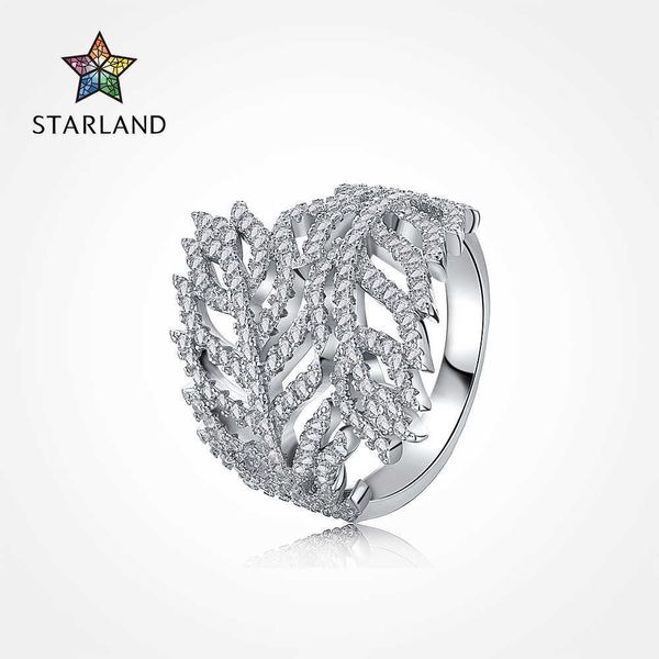 

s925 sterling silver ring female light luxury forest full diamond inlaid wide fashion ring index finger head jewelry