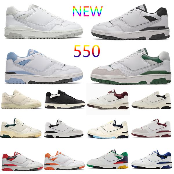 

550 running shoes women mens bb550 aime green yellow rich paul grey red sea salt black natural green burgundy trainers b550 designer sneaker