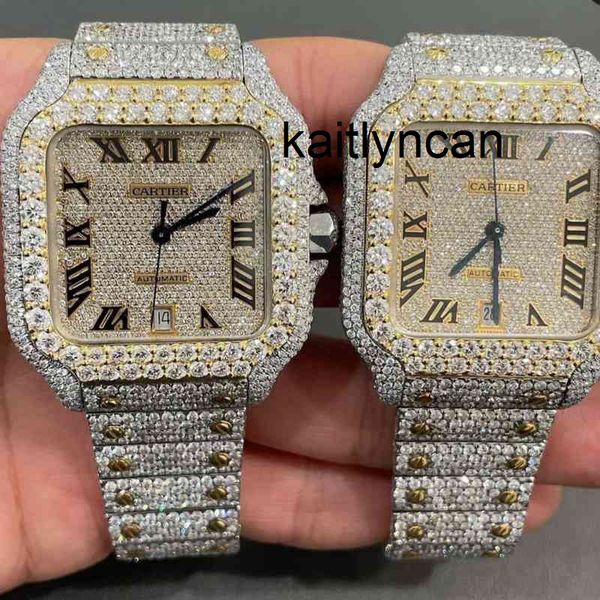 

stylish custom hip hop luxury dign stainls steel iced out diamonds wrist watch watch4bd6 3j97, Slivery;brown