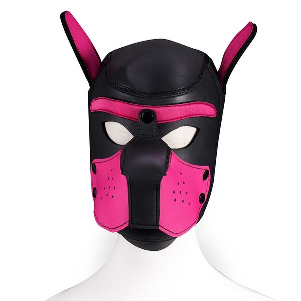 Sexyy Dog для взрослых игр пары SM Flirting Toys для эротических капюшков BDSM Bondage Pupp Play Slave Rubber щенка Mask Fetish