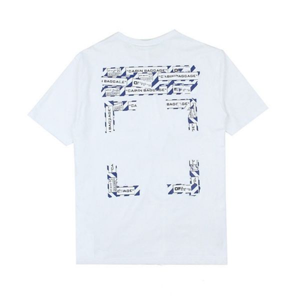 

offs fashion luxury mens brand t shirts designers high-quality t-shirt cotton loose arrow badge original bags women tees casual sport black, White;black