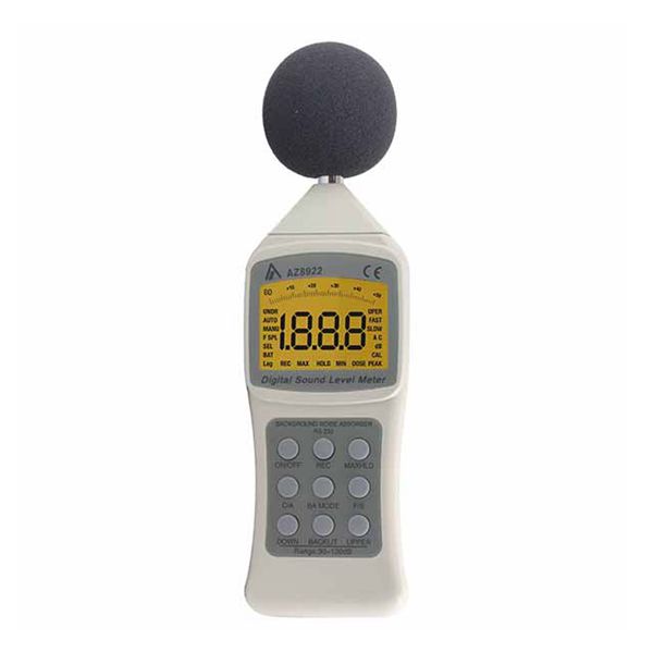 Digital Az8922 Medidor de nível de som Detector de ruído Decibel Verificador de som