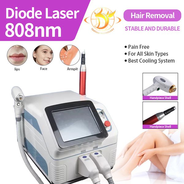 

selling 808 diode laser beauty machine painless hair removal medical fast hair removal system ce approved, Black