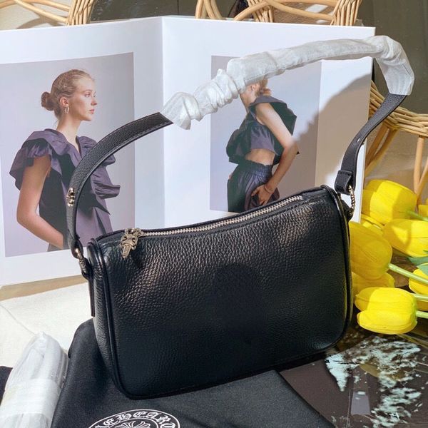 

new underarm leather boston bag one shoulder messenger sword hardware