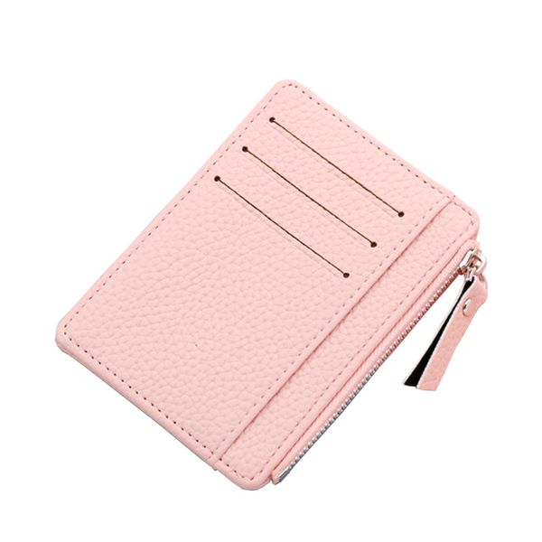 

2022 new style slim custom logo credit card holders pu leather women card holder wallet, Brown;gray