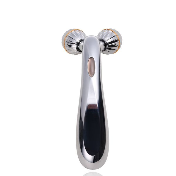 

face kneading massage double ball massager solar galvanic y shape slimming roller for double chin remove care
