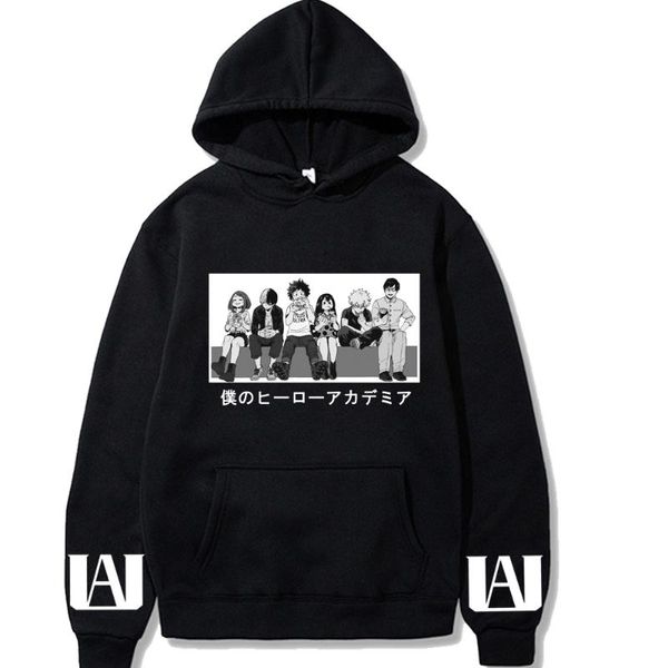 Herren Hoodies Sweatshirts Anime Boku No Hero Academia Bedrucktes Langarm-Harajuku-Sweatshirt für HerrenHerren