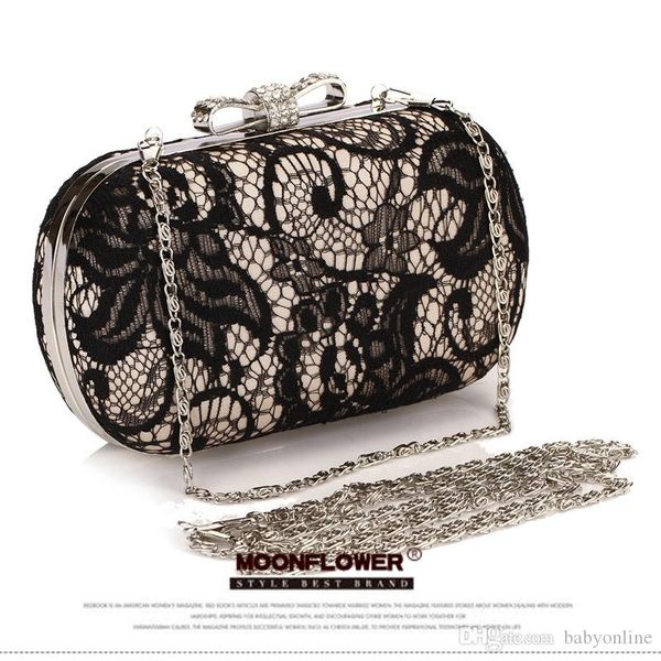 

black lace sequins clutch evening bags handbags ladies purses for party bridal hand