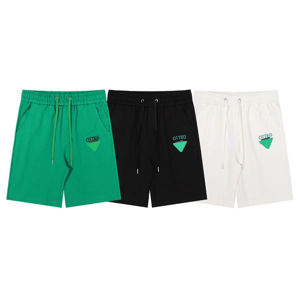 

2022 summer men's shorts drawstring pants outdoor sports shorts loose geometric print available in two colors 04, White;black