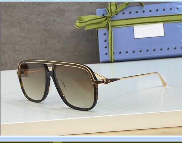 

2021 women men sports sunglasses oversize black gold metal leopard print plank thin frame gradient lenses available with box, White;black