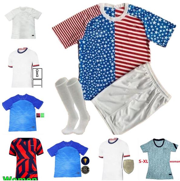 

2021 2022 2023 us soccer jersey #10 pulisic yedlin bradley de foot shirt united states mens women #7 wood dempsey altidore football uniform, Black;yellow