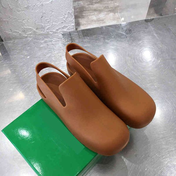

slippers spring and summer salon 01 series plastic boots candy colored rubber sandals rain cool, Black