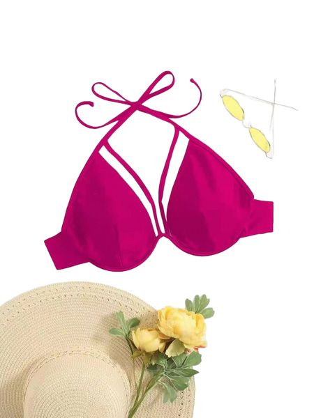 

plus harness underwire bikini k8to#, Black