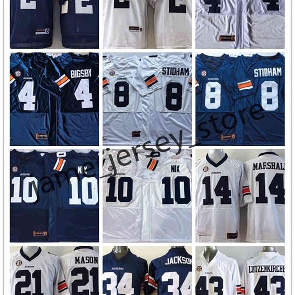 

c202 college au football jersey 2 cameron newton 4 tank bigsby 8 jarrett stidham 10 bo nix 14 nick marshall 21 tre mason 34 bo jackson 43 ph, Black
