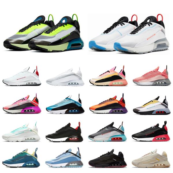 

2090 mens running shoes womens sneakers triple black white pure platinum fire pink jogging outdoor mens trainers zapatos 36-45