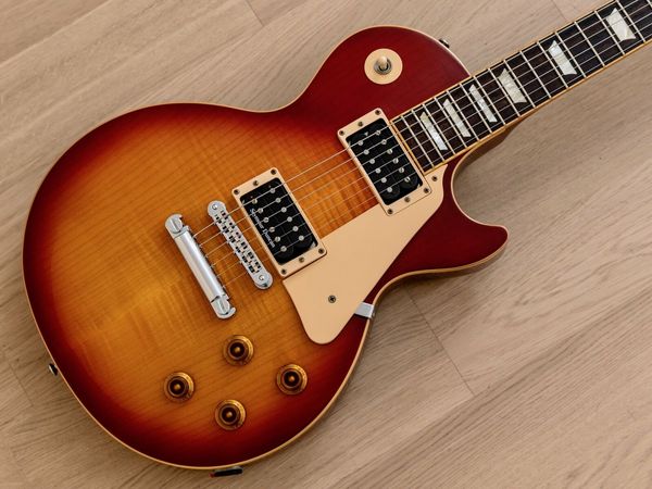 

s paul standard plus flame cherry sunburst electric guitar