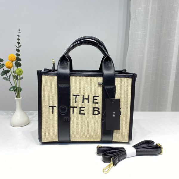 

women's large capacity bag shoulder messenger embroidery woven bags totes