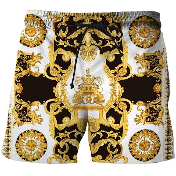 

shorts swimming trunks for men summer 3d luxury high end printed quick dry beach men's clothing streetwear 220425