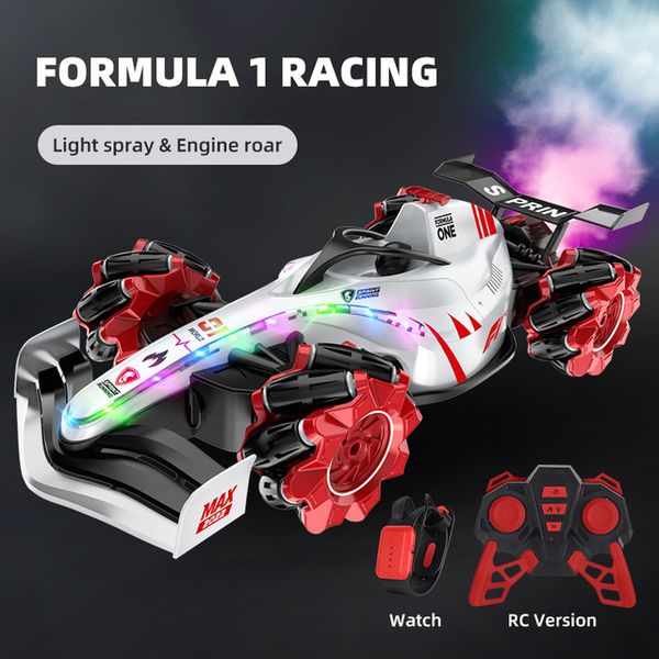 

cool f1 formula rc car toy car rcs 4wd high speed belt clorful light spray drift stunt racing toys boy gift for adult