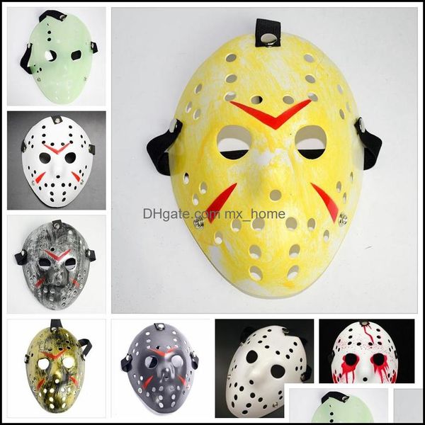Jason Voorhees Mask Adts Masquerade Skl Masks Paintball Movie Scary Halloween Costume Cosplay Festival Party Drop Delivery Fest