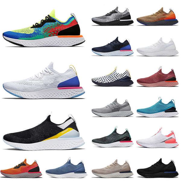 

epic 2021 fashion react fly knit v1 v2 running shoes nik belgium pewter white pink mens womens grey volt black blue burgundy jogging walking