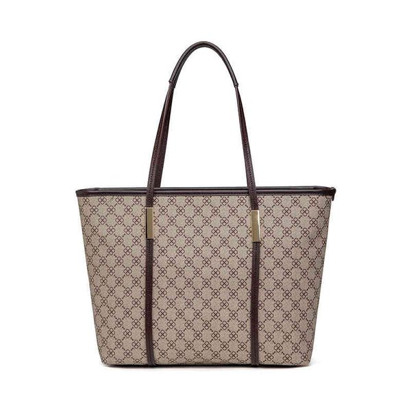 

fashion trend new ladies luxury brand designer bag wholesale 2022 women's style simple contrast printing handbag one shoulder large cap