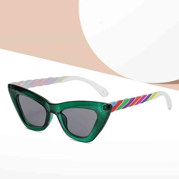 

sunglasses wind ins small frame sun fashion twist leg cat eye 4thf, White;black