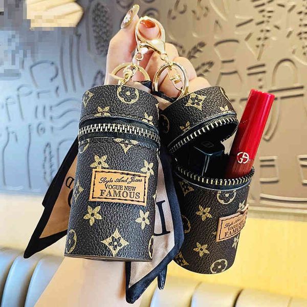 

new leather old bucket bag key chain capacity exquisite lovely accessories small fashion keychain factory outlet, Silver