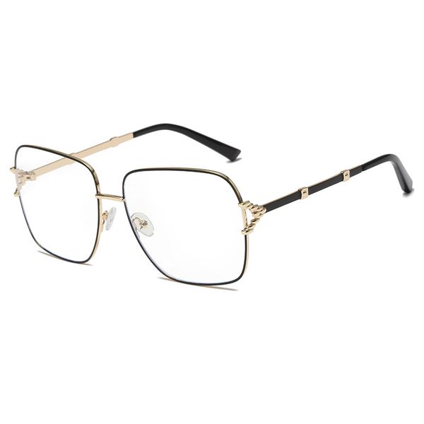 

fashion mens clear sunglasses golden frame sun glasses for men women ladies with uv400 protection jh7189, White;black