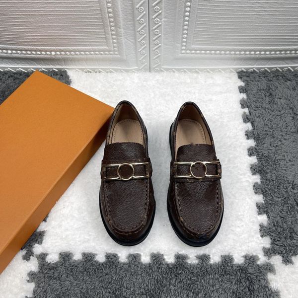

2022 summer autumn kids letter metal buckle loafers boys girls old flower casual shoes sneakers baby toddlers slip on loafer flat dress shoe